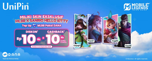 Miliki Skin Eksklusif MLBB x Hello Kitty! Ambil Double Rewards hingga 22Ribu dengan Top Up Pakai DANA!